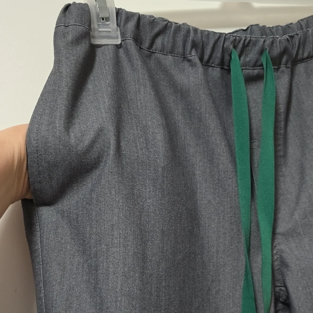 Figs Gray and Green Joggers with Relaxed Fit